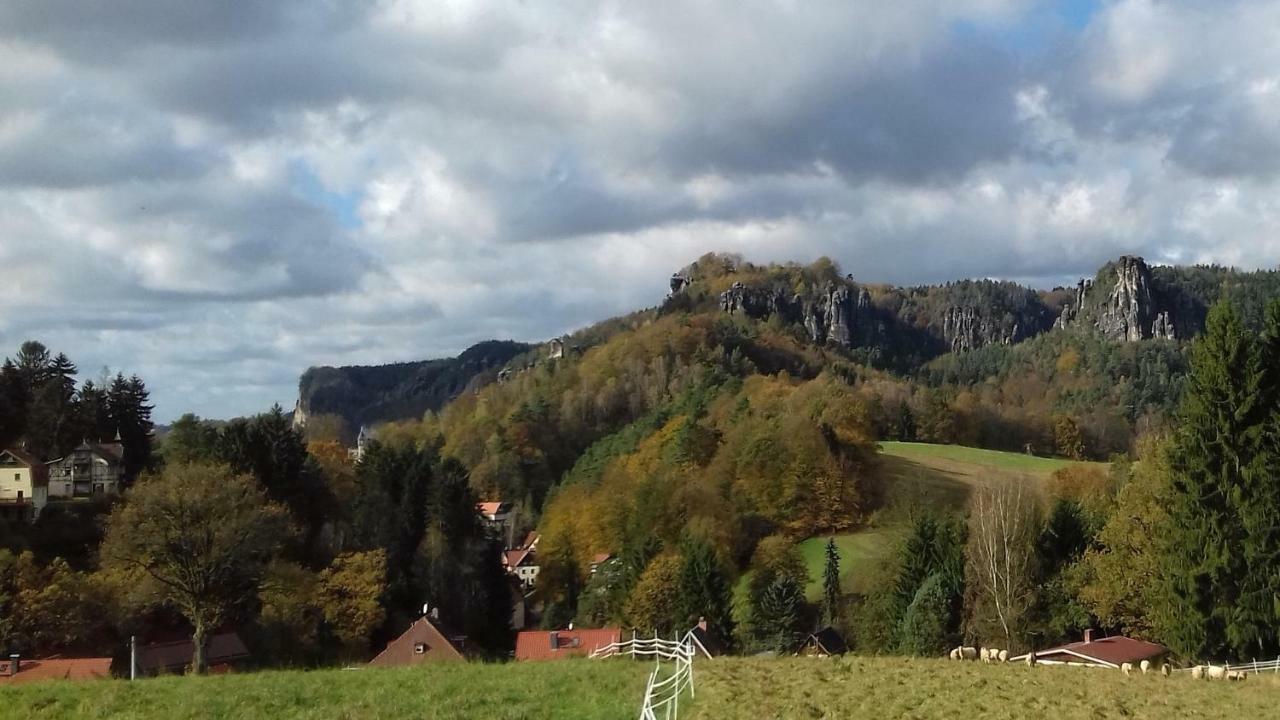 Ferienwohnung Zum Lilienstein บาดชานเดา ภายนอก รูปภาพ