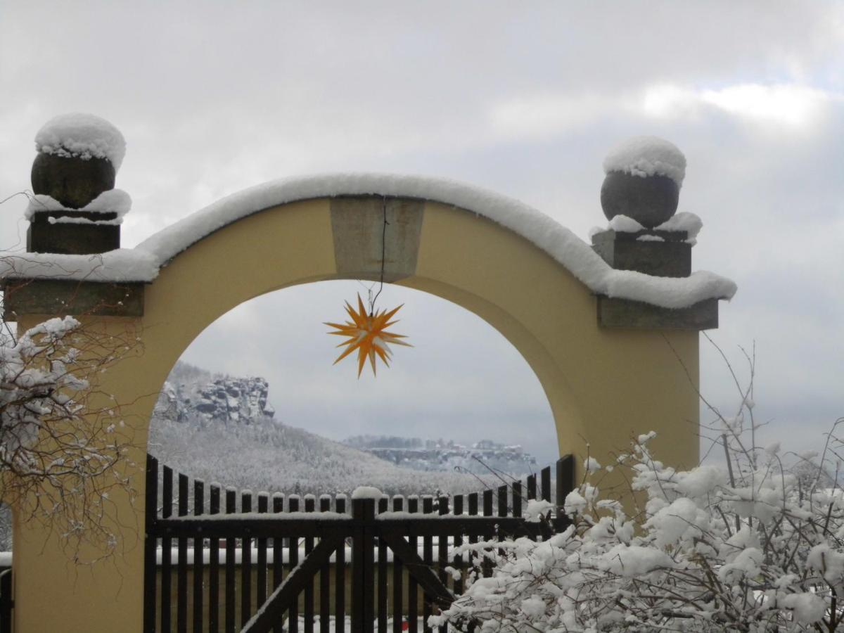 Ferienwohnung Zum Lilienstein บาดชานเดา ภายนอก รูปภาพ